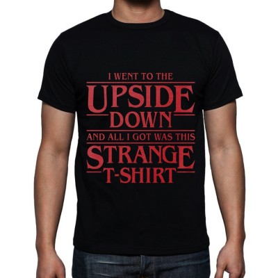 Мъжка тениска на  STRANGER THINGS - UPSIDE DOWN